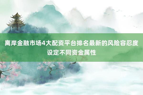 离岸金融市场4大配资平台排名最新的风险容忍度设定不同资金属性